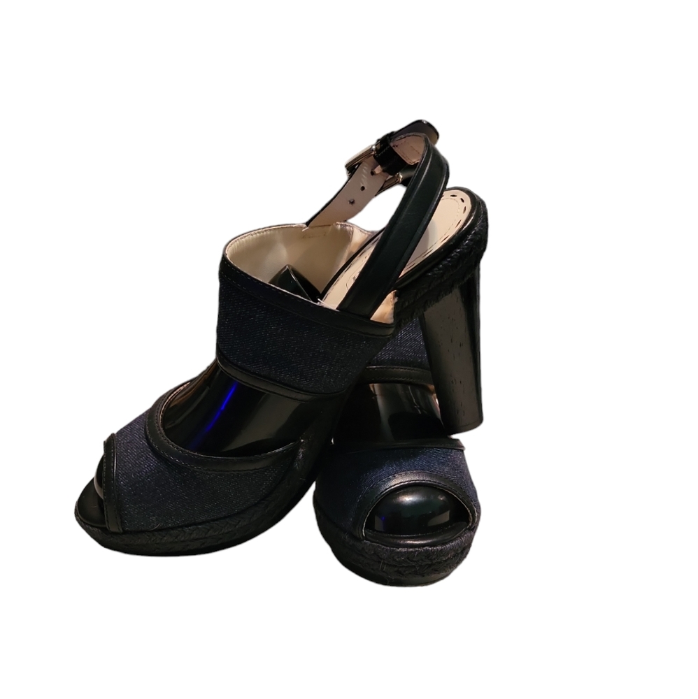 Coach Open Toe 4 Inch High Heels. Size 8 US Women's
